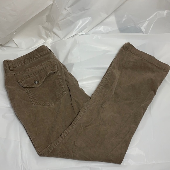 WOMEN’S Liz Claiborne Tan Stretch Corduroy Pants Size 16 - Picture 2 of 8